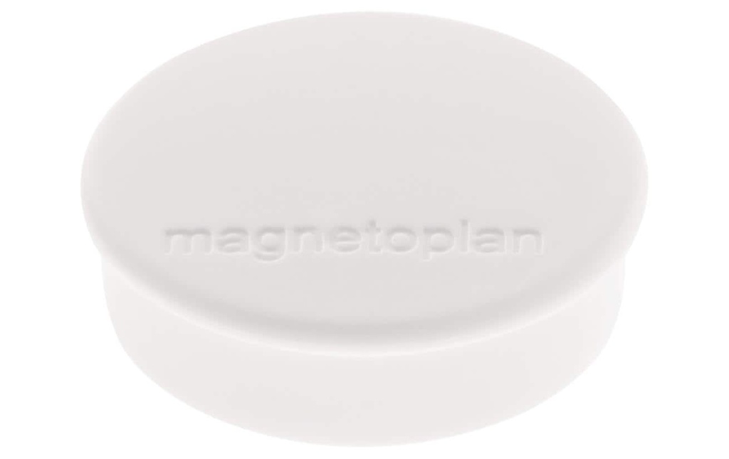 Magnetoplan Aimant Discofix Ø 2.5 cm Blanc, 10 Pièce/s