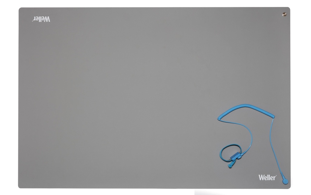 Weller Set de tapis de soudure de table ESD Premium 900 x 600 mm, Gris