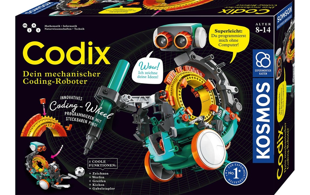 Kosmos Boîtes d’expérimentation Codix – Dein mechanischer Coding-Roboter