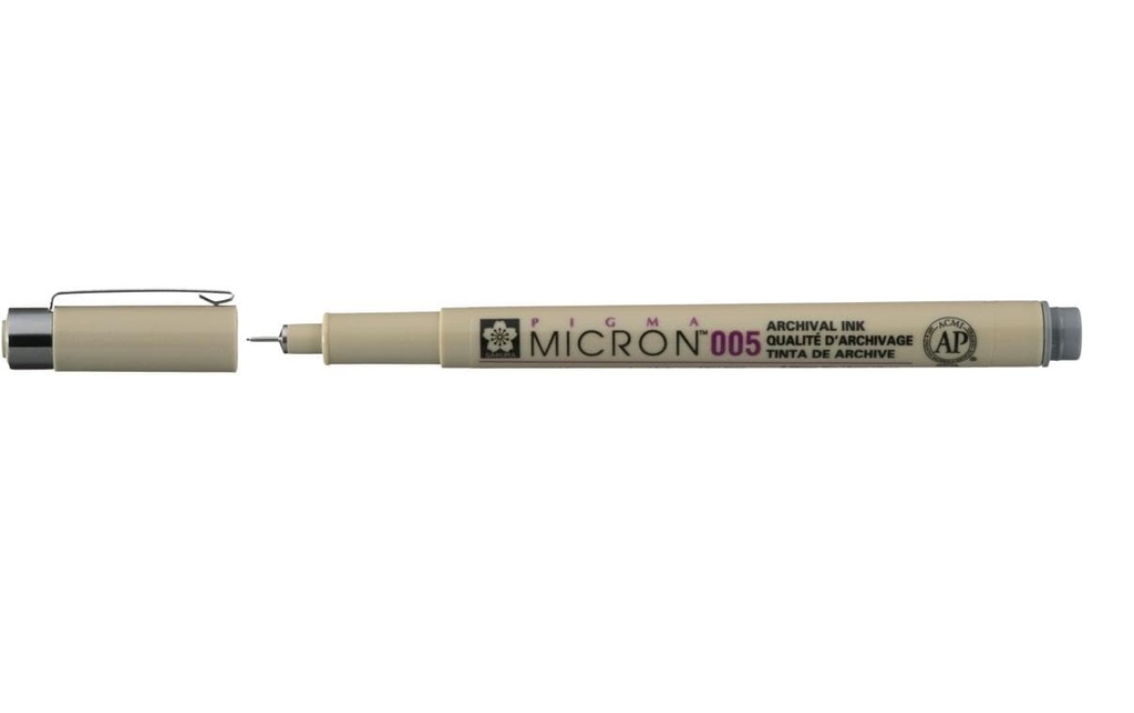 Sakura Fineliner Pigma Micron 005 0.2 mm, gris froid