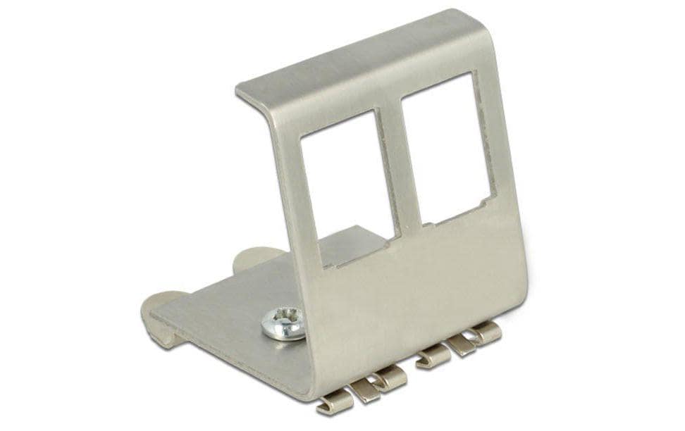 Delock Supports de rail Keystone pour 2x connexions