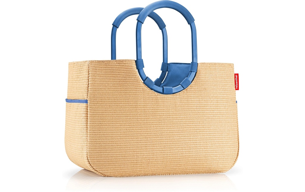 Reisenthel Panier de course loopshopper L Frame Raffia Blue