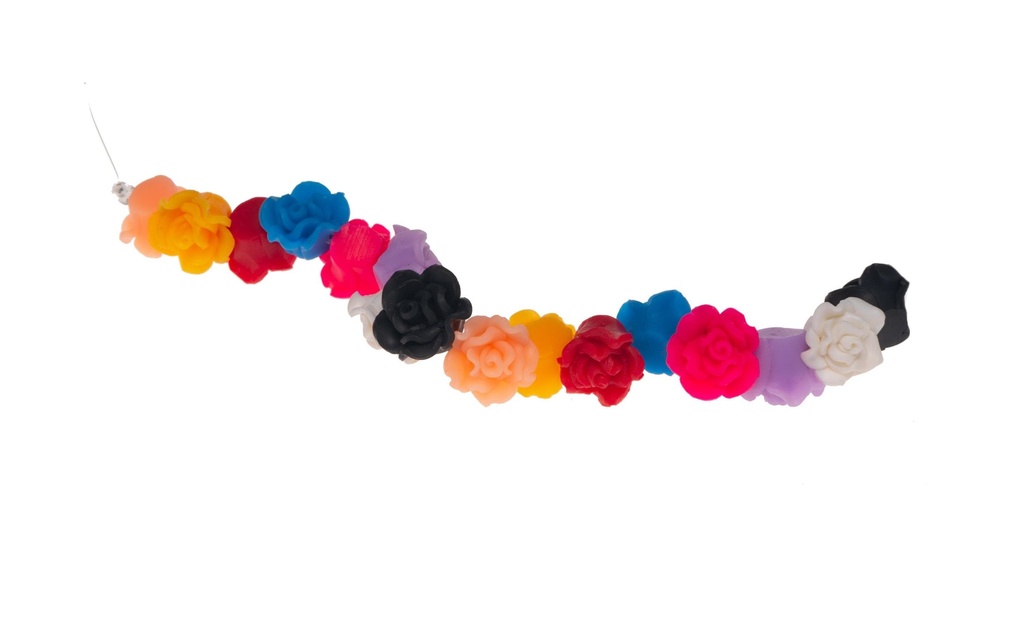 Creativ Company Perles Roses d'argile, 16 x 10 mm, 16 ass.