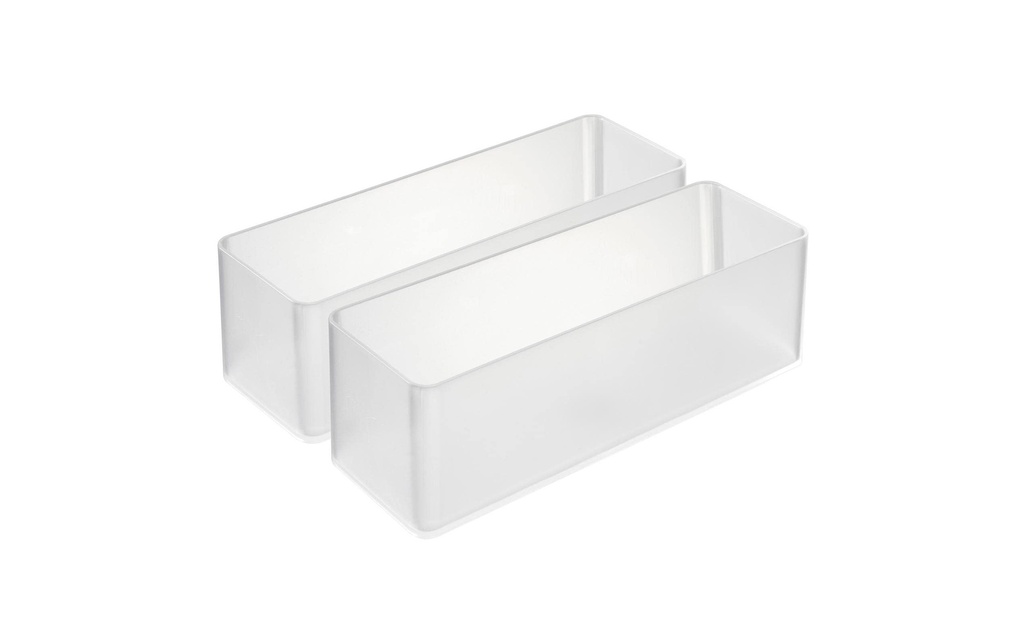 Yamazaki Boîte à tiroirs L Tour profonde Set de 2 pièces Blanc