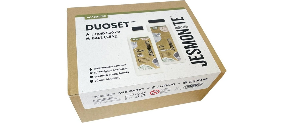 Jesmonite Matière à modeler Kit de démarrage AC100 500 g   1,25 kg