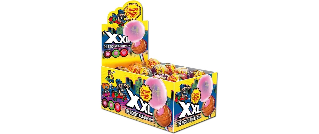 Chupa Chups Int. Sucettes Chupa Chups XXL Classic 25 pièces, 29 g chacune