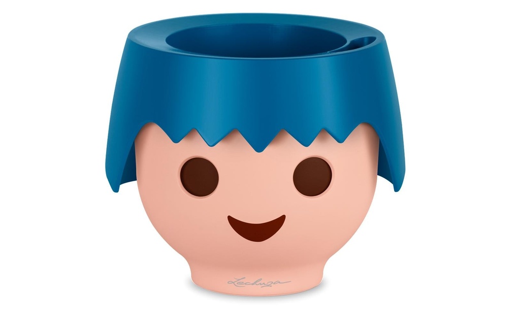 Lechuza Pot à fleur OJO Bleu