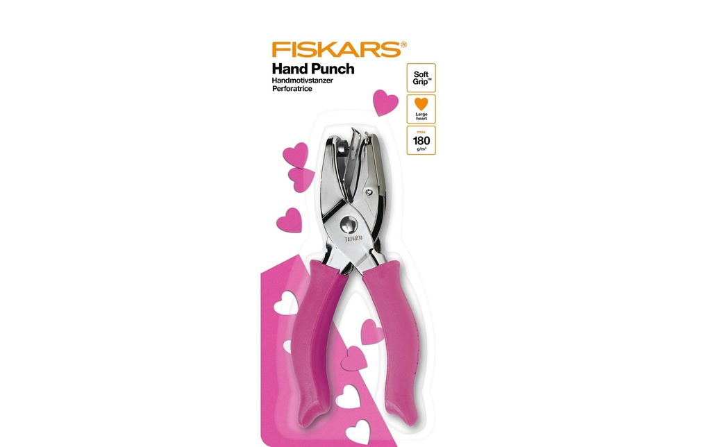 Fiskars Perforatrice à motif Grand Coeur, 0.64 cm