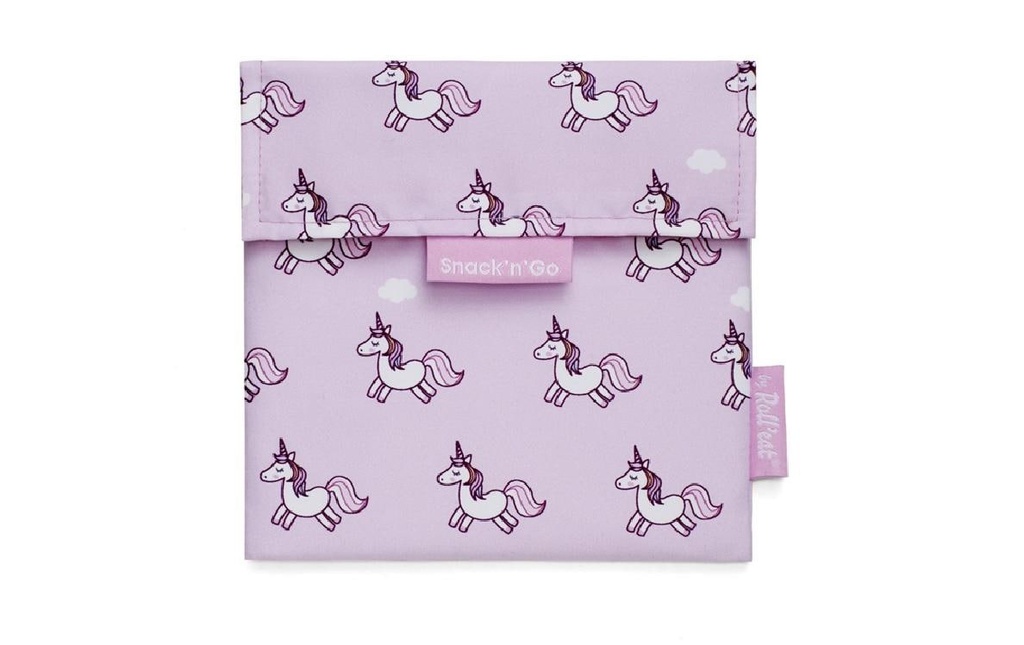 Roll'eat Sac à lunch SnacknGo Animals Rose, Licorne