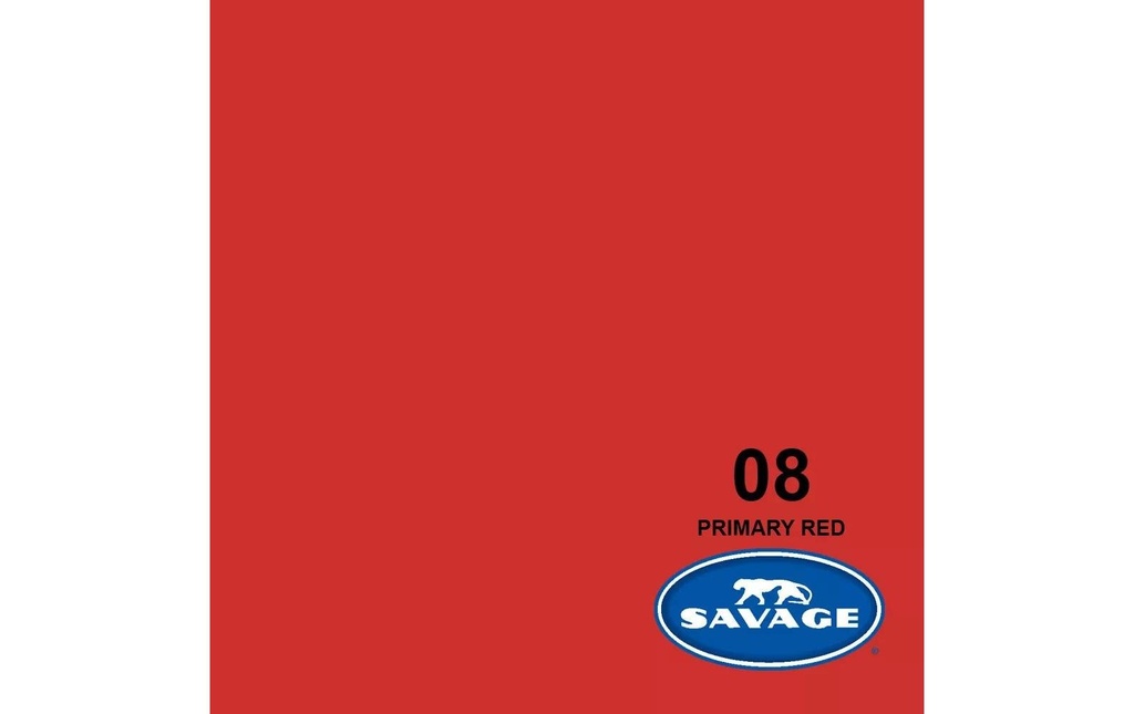 Savage Fond papier 1.35 x 11 m Primary Red