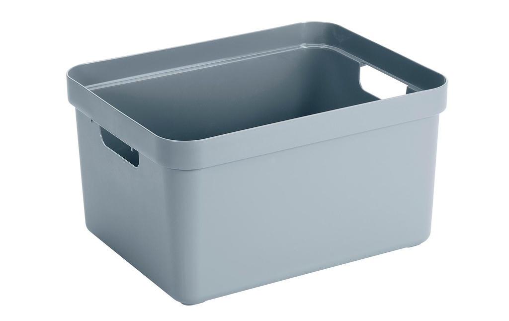 Sigma Home Boîte de rangement 32 l Bleu/Gris
