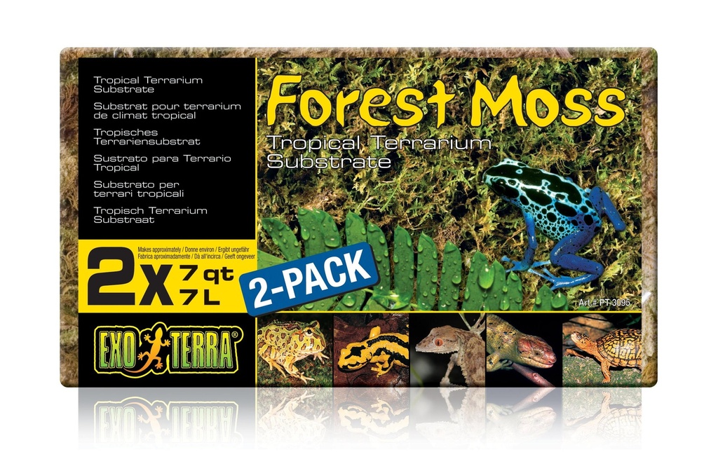 Exo Terra Substrat de sol Forest Moss, 14 l