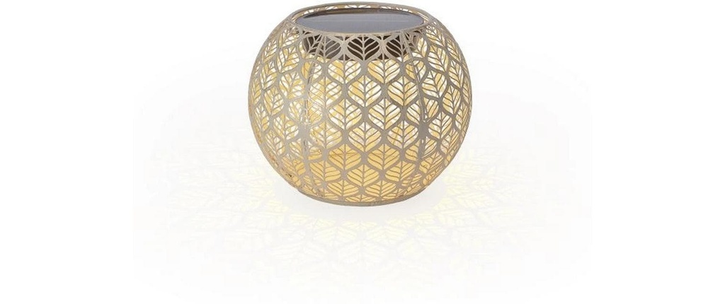 STT Photophore Solar Antic Globe Grafic Ø 22 cm, Beige clair