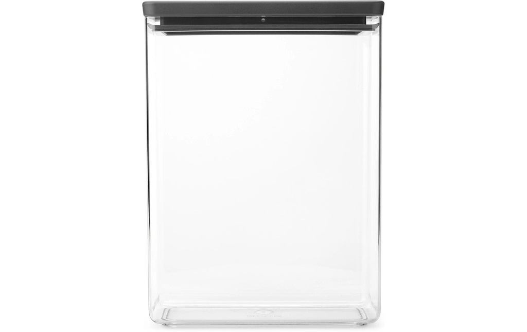 Brabantia Boîte à provisions Tasty+ 5.4 l, Transparent/Gris foncé