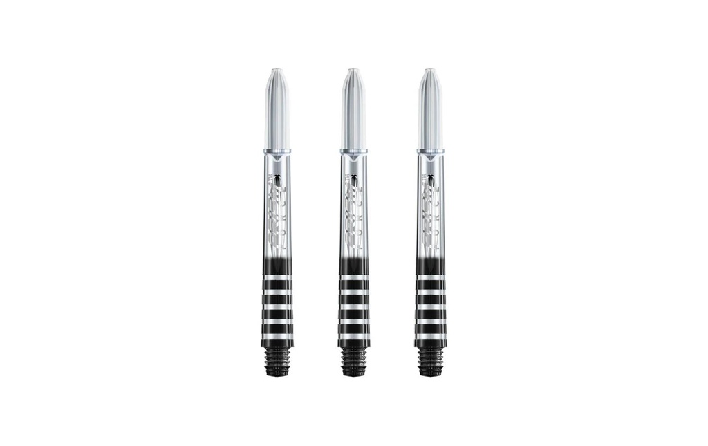 Winmau Shaft Prism Force Medium 47 mm, 3 pièces – Transparent