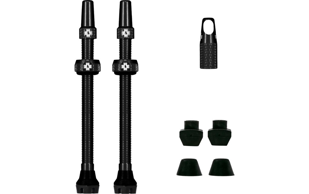 Muc-Off Kit de valve tubeless V2 80 mm, noir