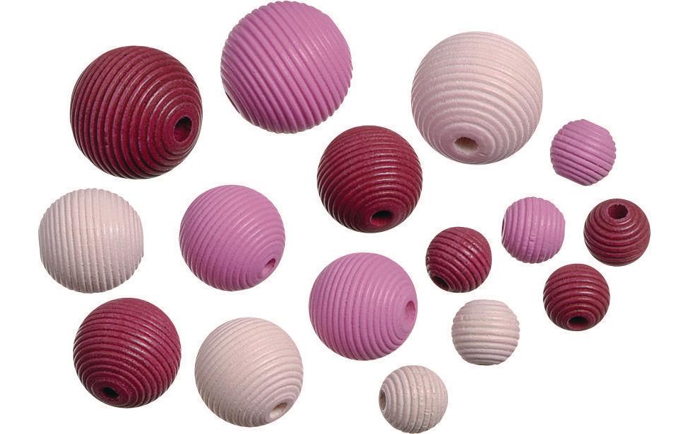 Knorr Prandell Billes de bois Mix4 20 pcs, Rosa; Rose