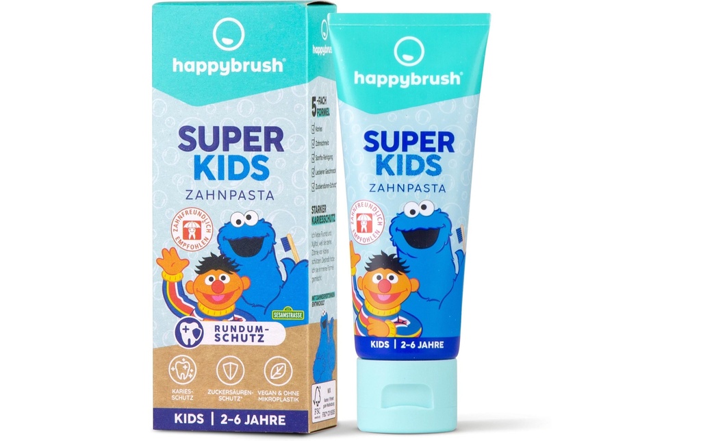 happybrush Dentifrice SuperKids Sesamstrasse 75 ml