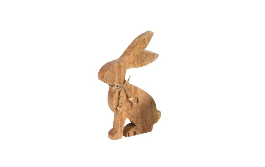 CHALET Présentoir Lapin Robin L 16 x 3 x 23 cm, Brun