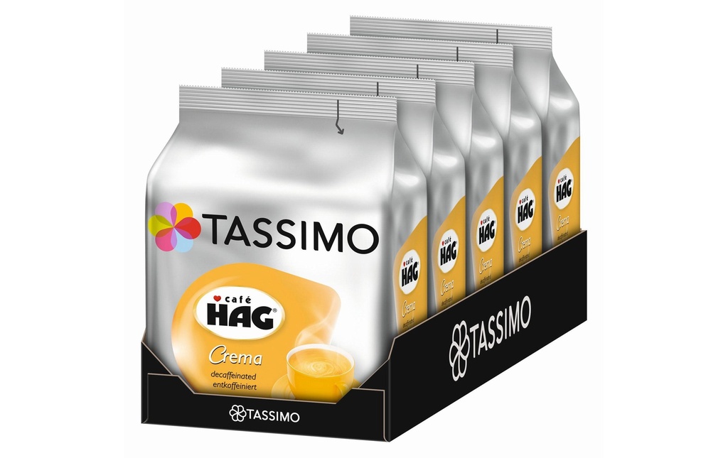 TASSIMO Capsules de café T DISC Café HAG Crema 80 portions