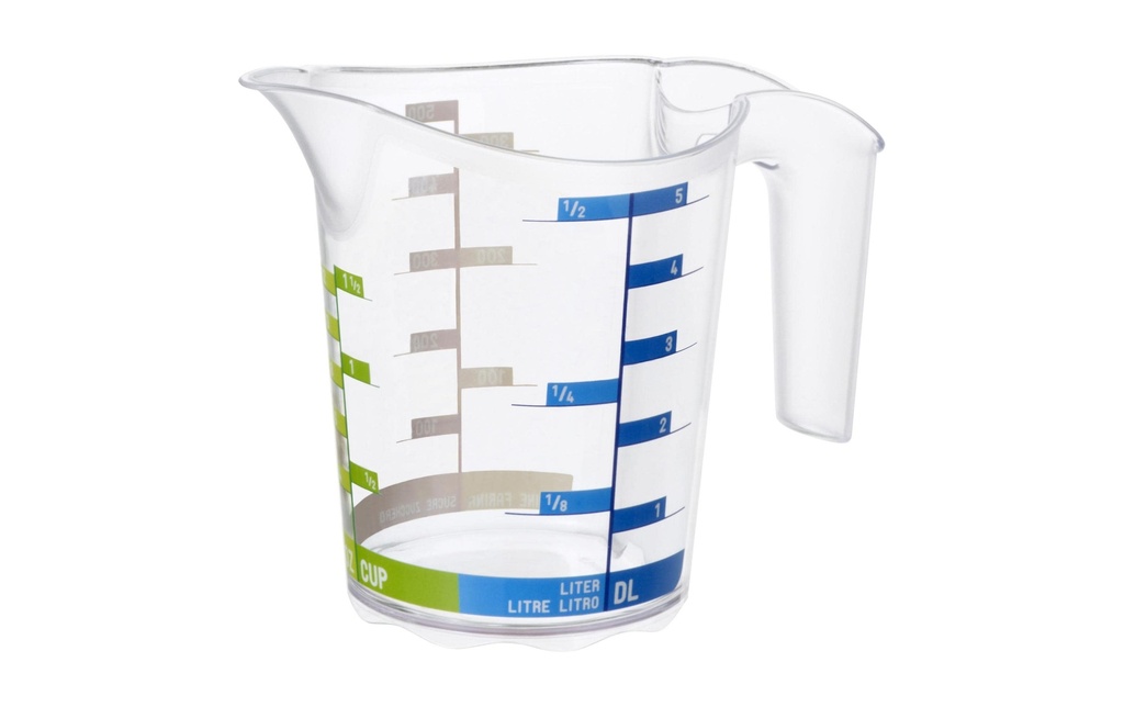 Rotho Verre mesureur Domino Dekor 5 dl, Transparent