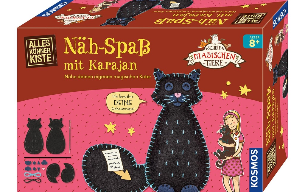 Kosmos Kits de bricolage Animaux magiques Le plaisir de coudre avec Karajan