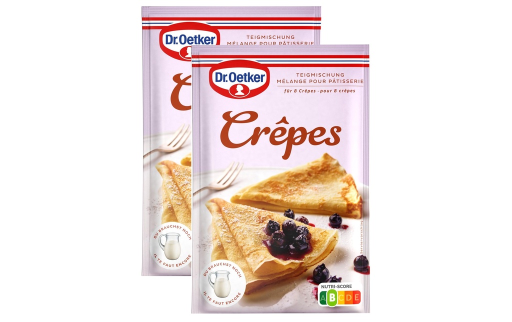 Dr.Oetker Crêpes à pâte mixte 2 x 200 g