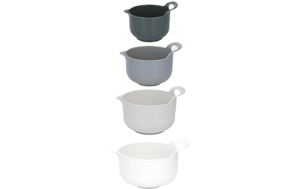 alpina Set de 4 bols à mélanger 1.2 l/1.65 l/2.4 l/3 l, Multicolore