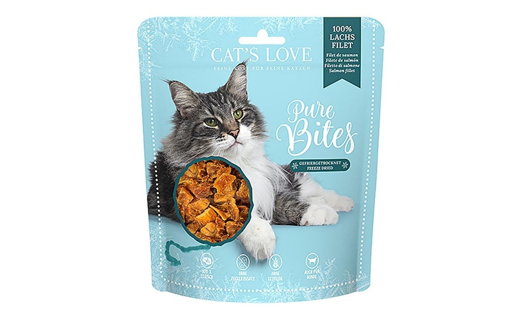 Cat's Love Collation pour chat Filet de saumon, 50 g