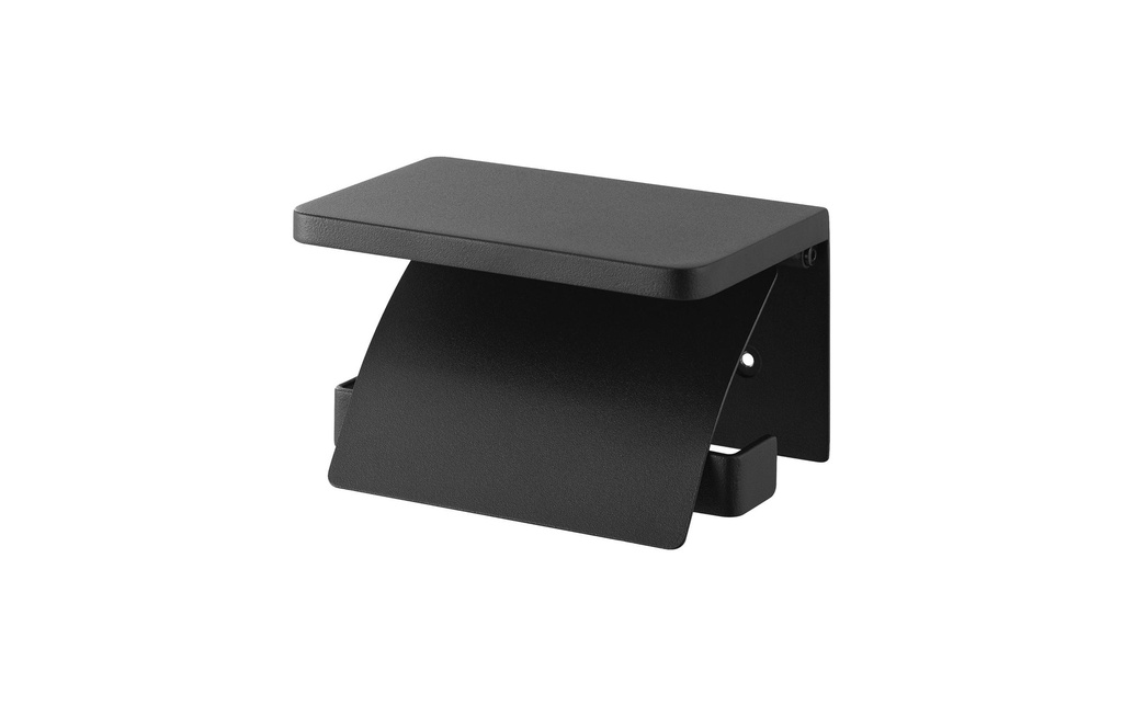 Yamazaki Porte-rouleau pour papier toilette Tour 14 x 12 x 8.5 cm, noir