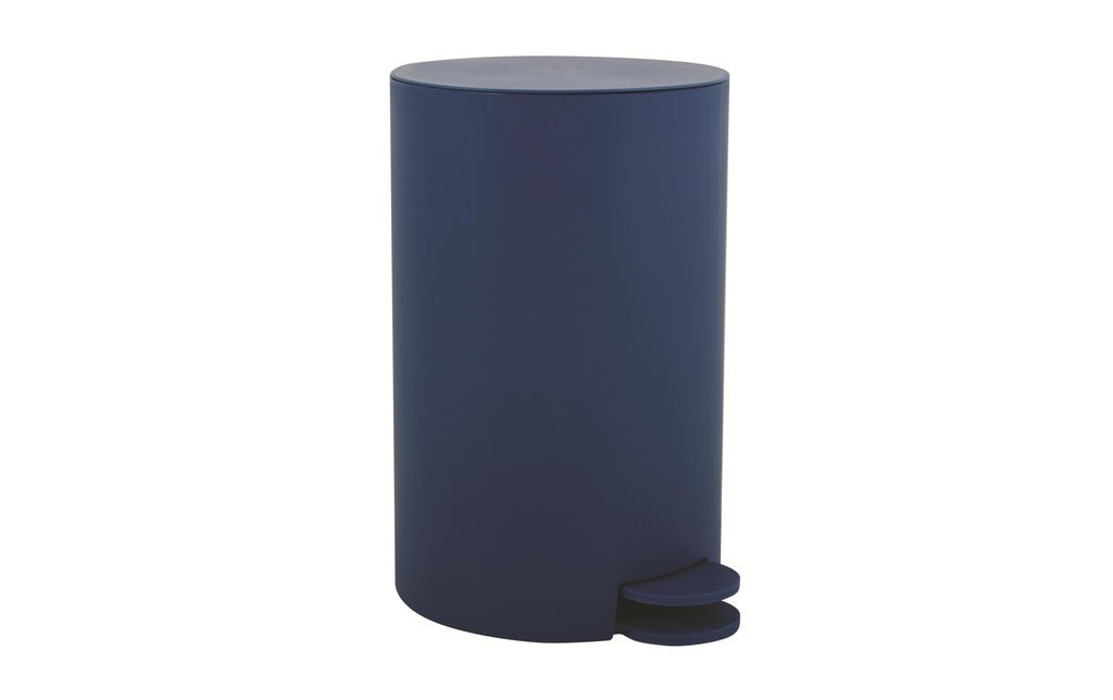 MSV Poubelle à pédale Osaki 3 l, Bleu foncé