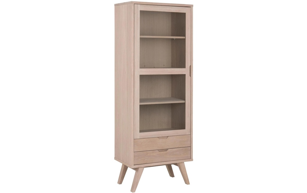 AC Design Vitrine A-Line Marron clair, 72 x 42 x 190 cm