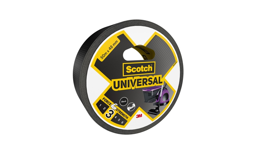 Scotch Ruban adhésif Scotch Universal 48 mm x 50 m, Noir