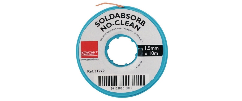 Kontakt Chemie Cordon de débrasage SOLDABSORB 1.5 mm x 10 m