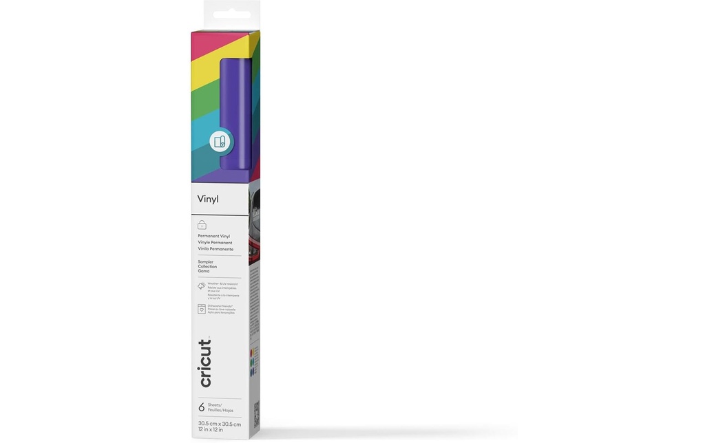 Cricut Film de vinyle Permanent Pack d'échantillons, 30.5 x 30.5 cm