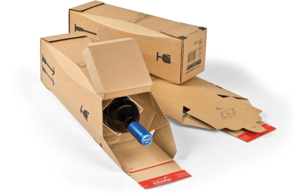 Antalis Carton d'expédition de bouteilles 305 x 74 x 74 mm Marron
