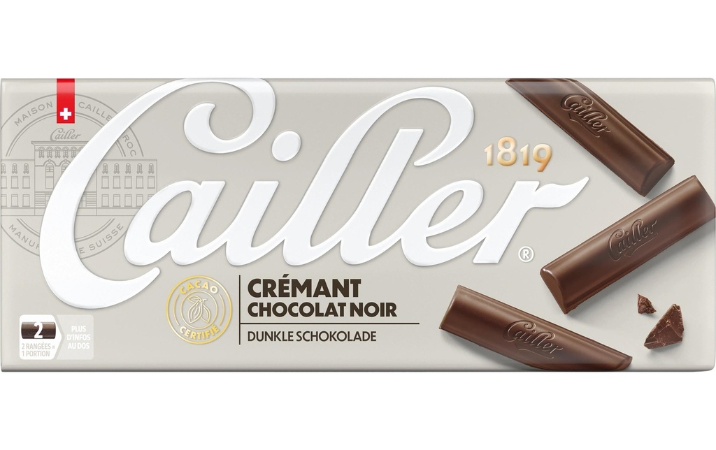 Cailler Tablette de chocolat Crémant 100 g