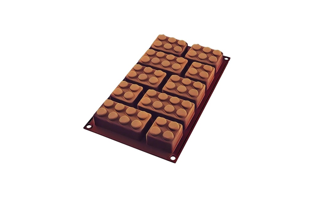 Silikomart Moule pour chocolat cubes en bois