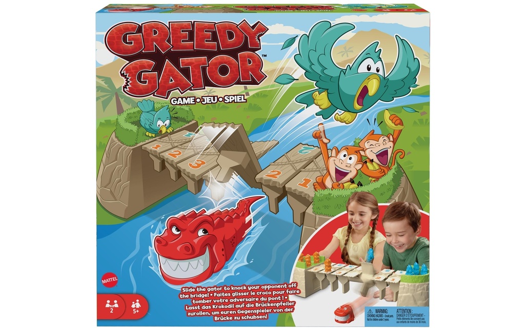 Mattel Spiele Jeux d’enfant Greedy Gator DE / FR / EN
