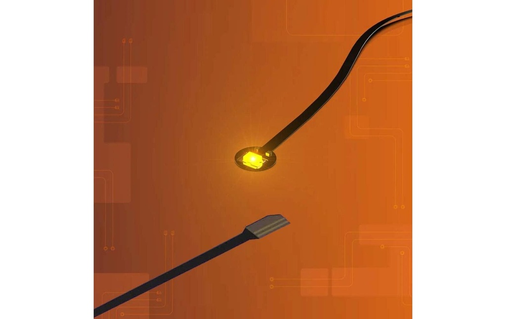 Light My Bricks 2.0 Astro LED Orange 30 cm câble plat pack de 4