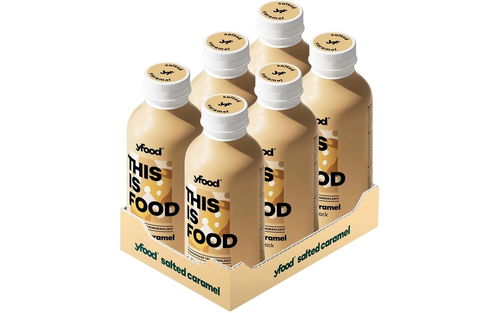 YFOOD Repas à boire Caramel salé 6 x 500 ml