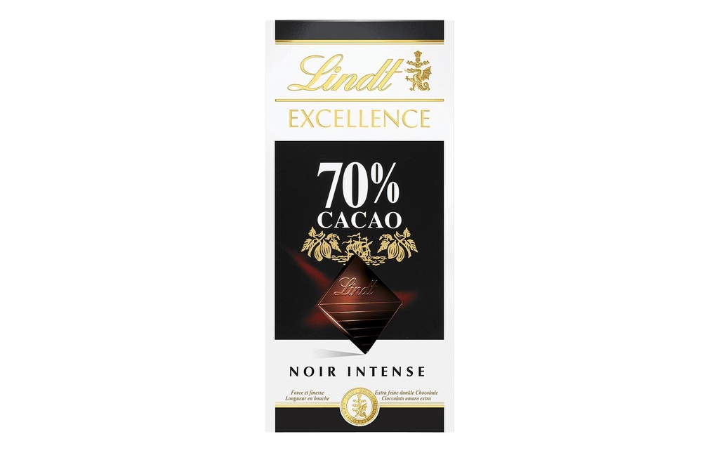 Lindt Tablette de chocolat Excellence Dunkel 70% Cacao 100 g