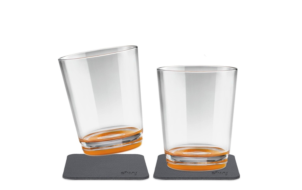 Silwy Gobelet de plein air Hup Orange Lot de 2 magnétiques