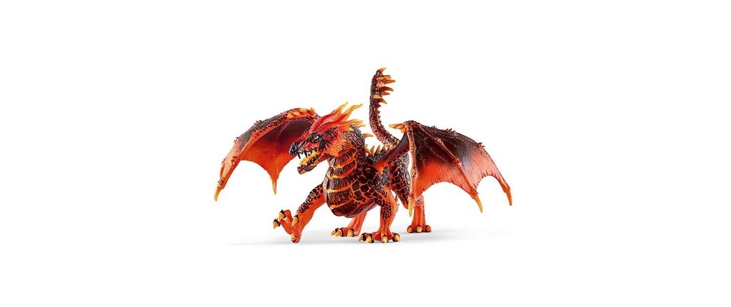 Schleich Figurine de jeu Eldrador  Le dragon de lave