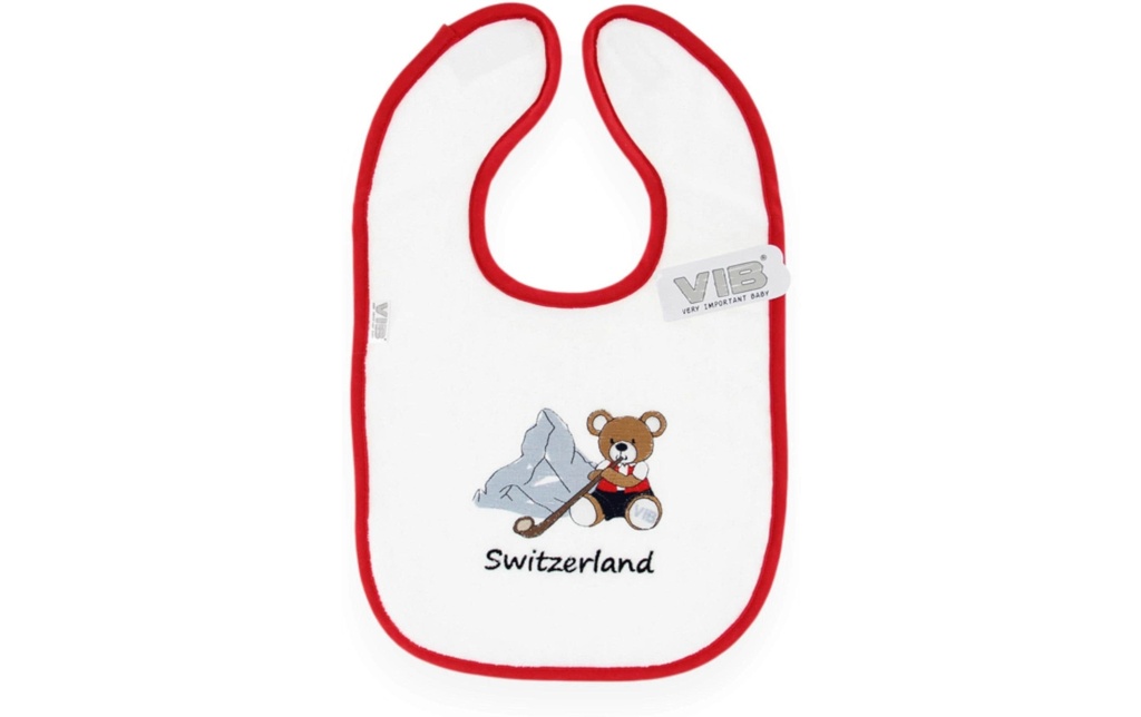 Very Important Baby Bavoir Ours + Cervin + Suisse Blanc/rouge