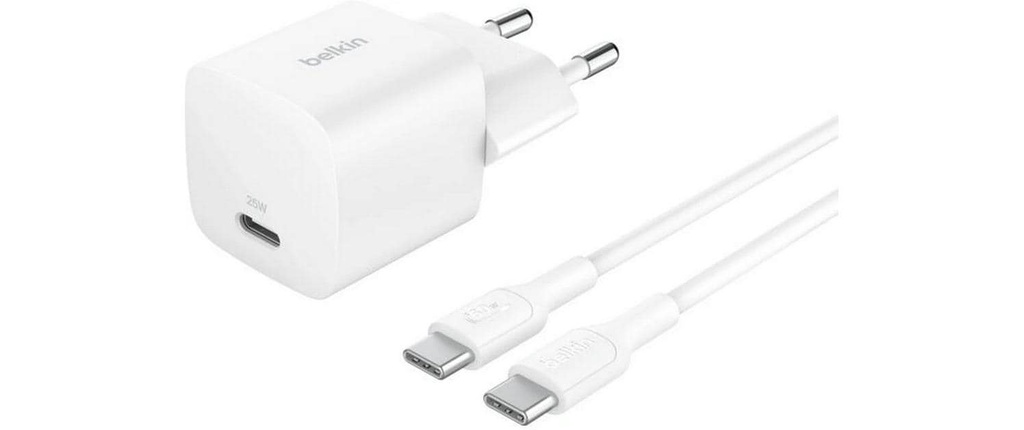 Belkin BoostCharge avec câble USB C Blanc