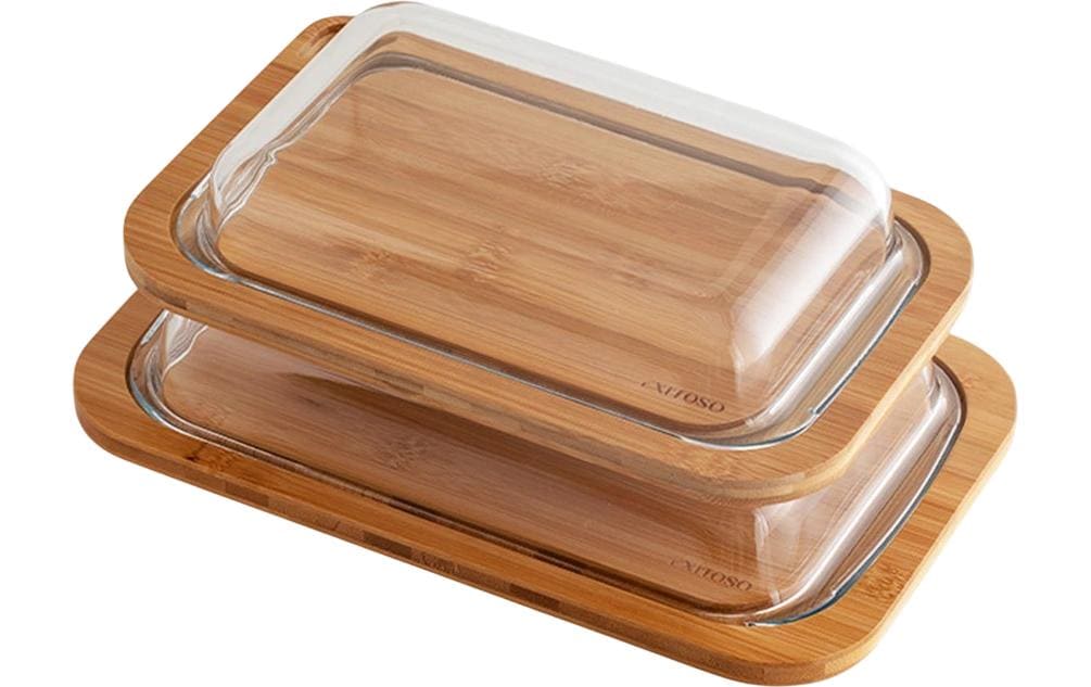 Exitoso Récipients à provisions Boîte à provisions – Lot de 2 2.5 l, Blanc