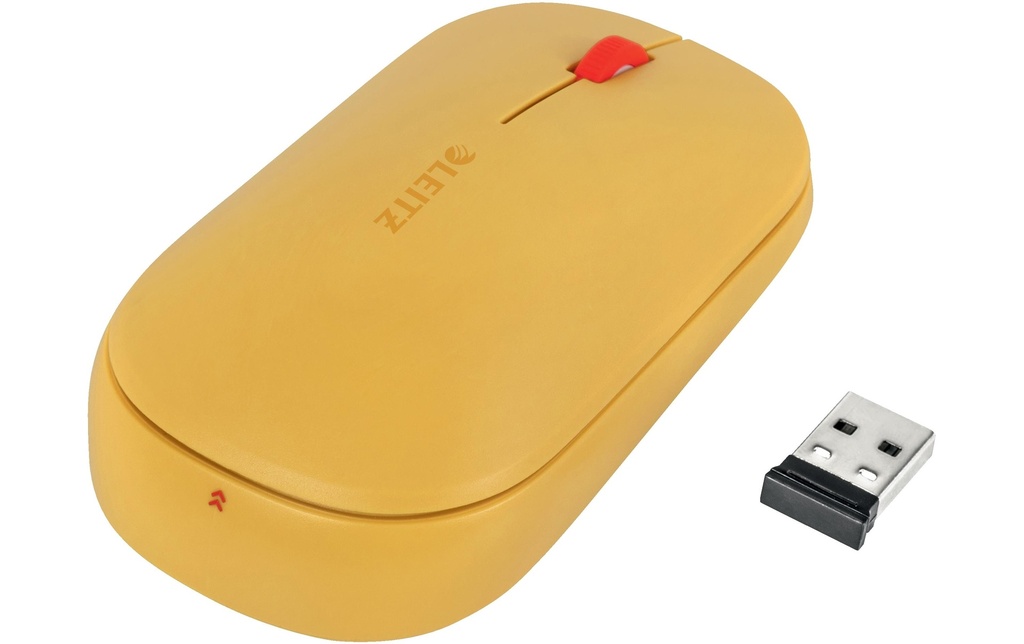 Leitz Workplace Souris Cosy sans fil Jaune chaud