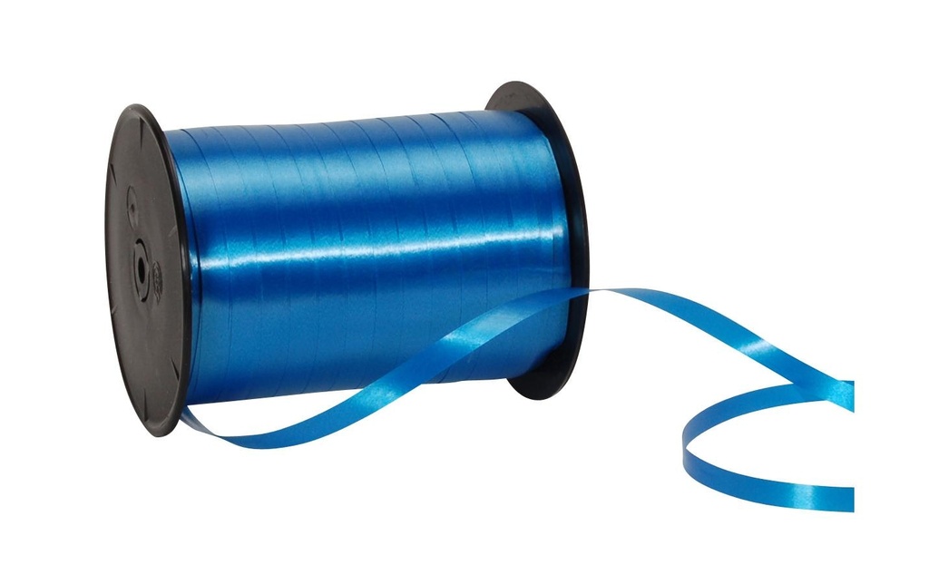Spyk Ruban cadeau Poly Glatt 7 mm x 500 m, Bleu