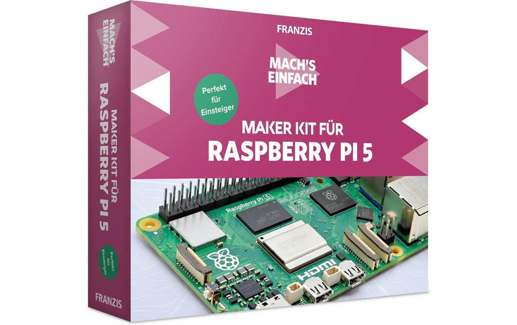 Franzis Kit de fabrication pour Raspberry Pi 5 Allemand